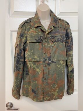 Vintage 1991 German Military Flecktarn Camo Jacket 🇩🇪